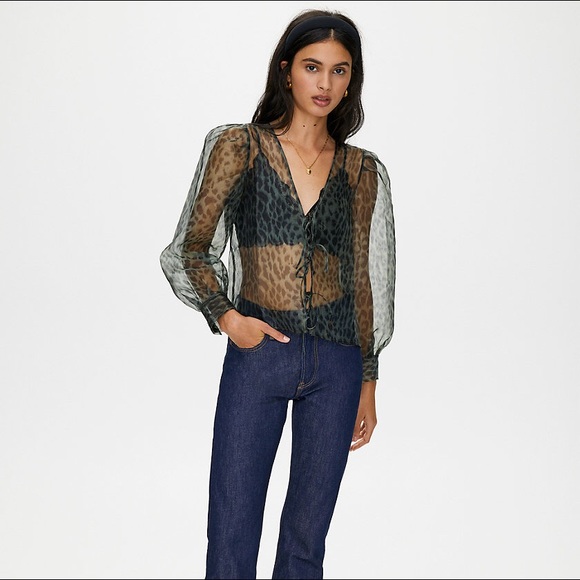 Aritzia Little Moon Celestial Blouse BNWT - Picture 3 of 3